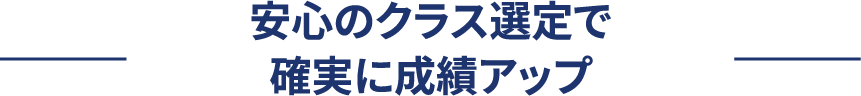 ハイレベルな授業で成績を向上させる少人数クラス